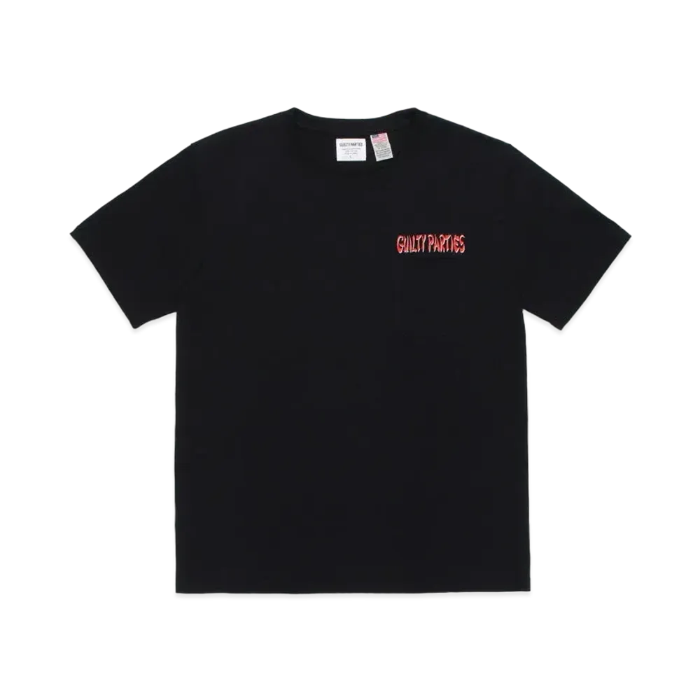 WACKO MARIA US FABRIC POCKET T-SHIRT "Black"