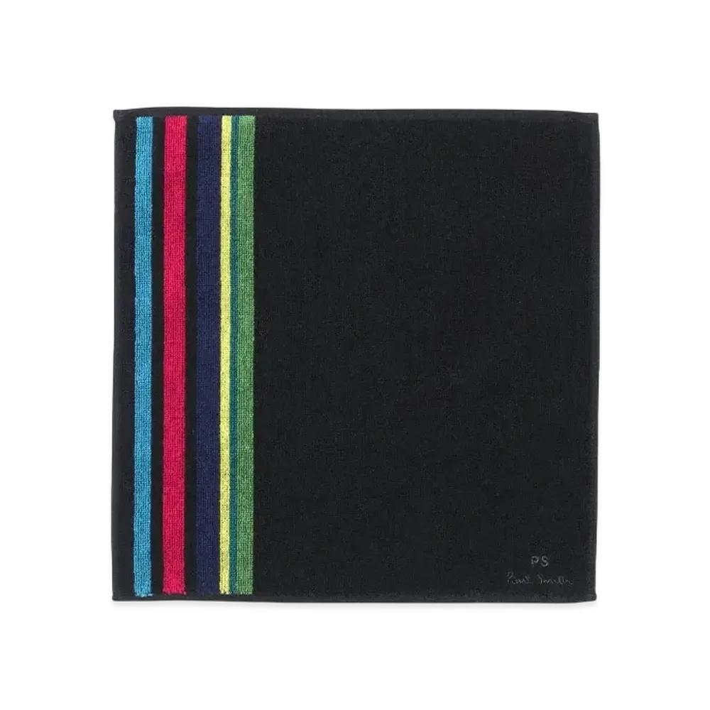 Paul Smith Sports Stripe Line Towel Handkerchief "Black"