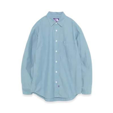 The North Face Purple Label Regular Collar Chambray Field Shirt "Indigo Bleach"