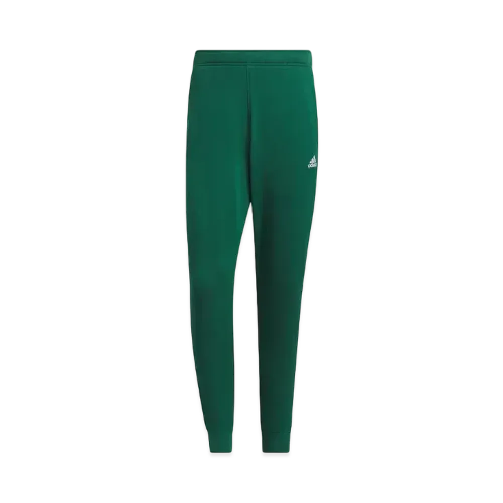 adidas Essentials Plus Regular Fit Three Stripes French Terry Cuff Pants "Collegiate Green"