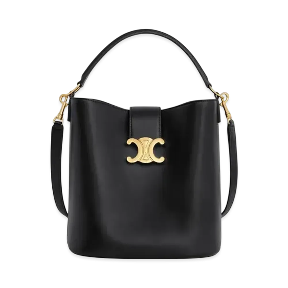 CELINE Medium Bucket Louise in Smooth Calfskin "Black"