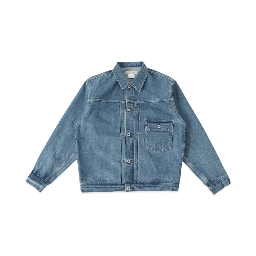 Ron Herman x UNION LAUNCH Cowboy Washed Organic Cotton Denim Jacket "Faded Blue"