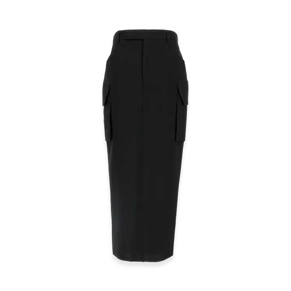 Rick Owens Women's Firebanks' Skirt "Black"