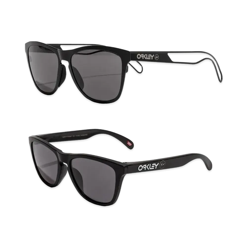 FRAGMENT x OAKLEY Frogskins Bundle Set (TI Satin Black Titanium w & Matte Black Laser w) "Prizm Gray"