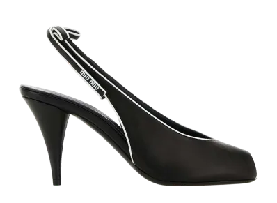 MIU MIU Women's Nappa Leather Sandals "Black"