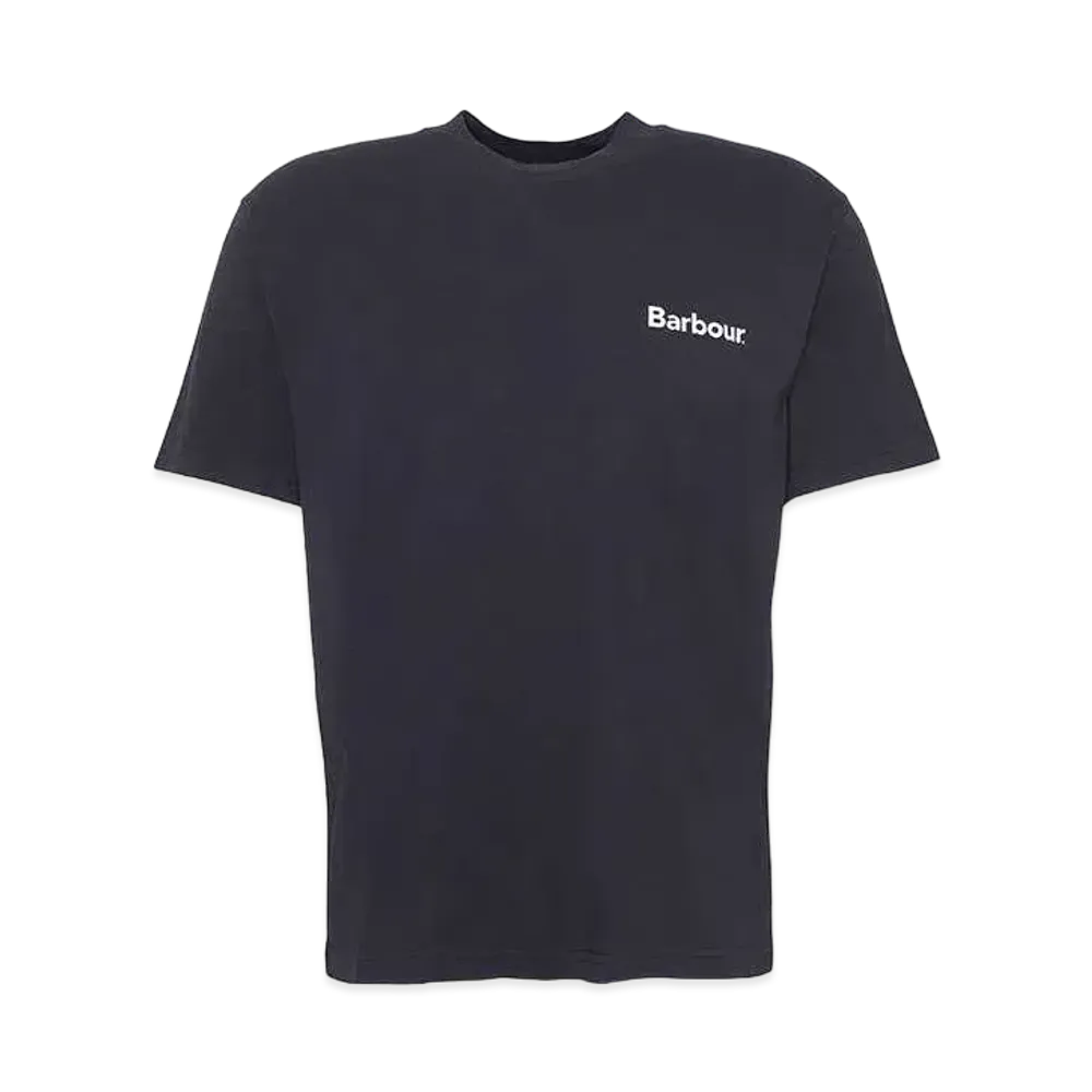 Barbour Strowell Logo Relaxed Fit T-Shirt "Black"