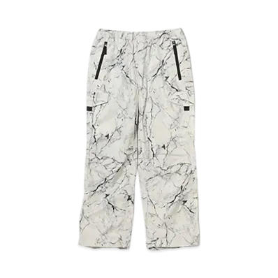 BEAMS Water Repellent Allover Print Snow Overpants "White"