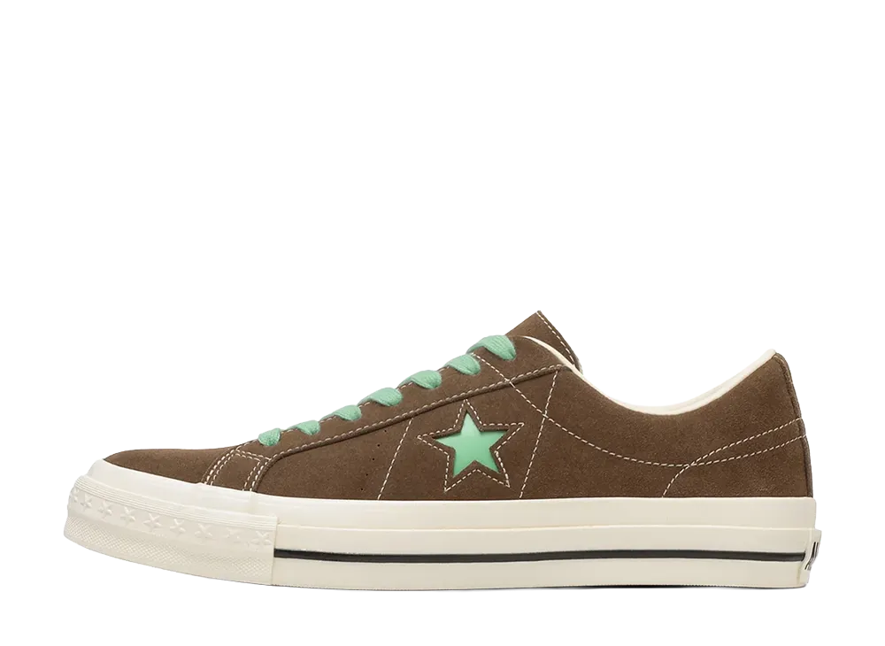 Converse One Star Aged Suede "Brown/Jade Green"