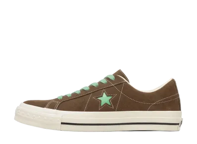 Converse One Star Aged Suede "Brown/Jade Green"
