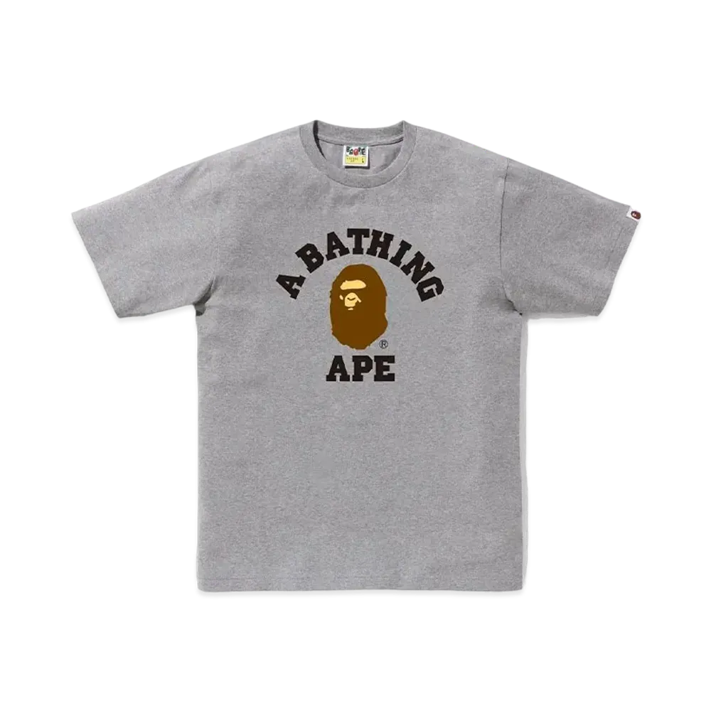 A BATHING APE College Tee "Gray"