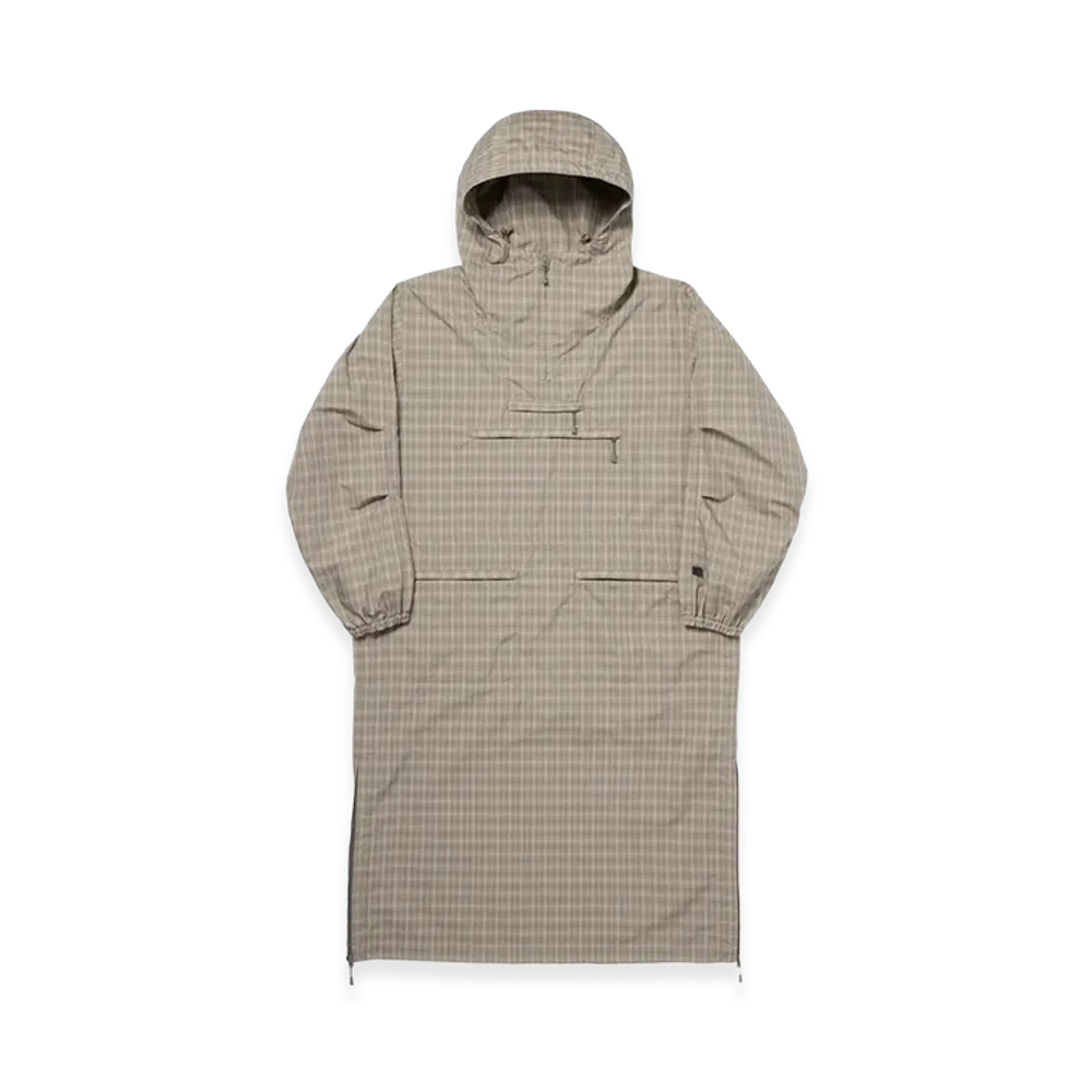DAIWA PIER39 Women's Tech Anorak Dress Summer Plaid "Sage Gray"