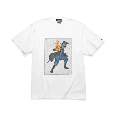 GOD SELECTION XXX ONEPIECE T-SHIRT GX-S21-OPST-03 Sabo "White"
