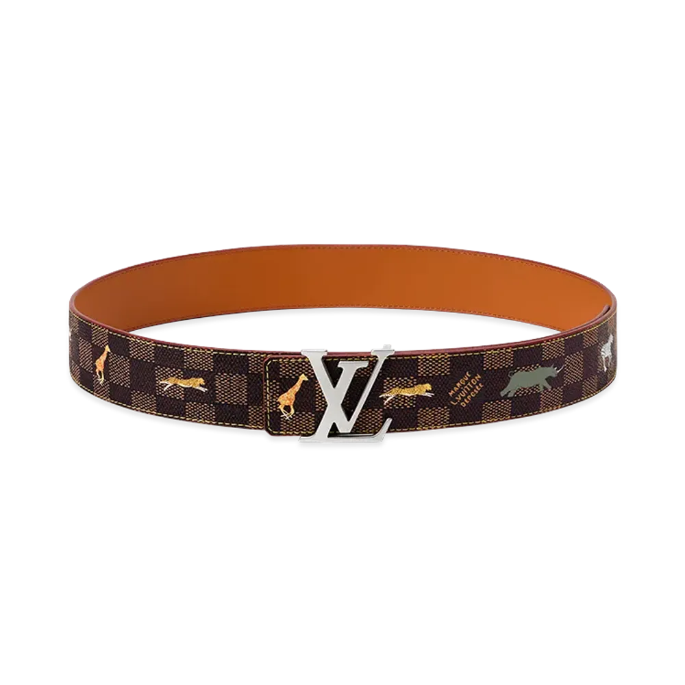 Louis Vuitton x The Darjeeling Limited Belt LV Initials 40mm Reversible "Brown, Camel"