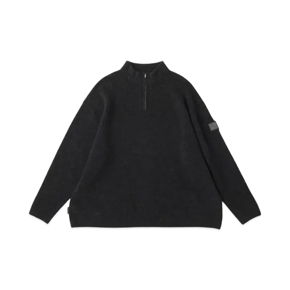 S.F.C Half Zip Knit "Black Mix"
