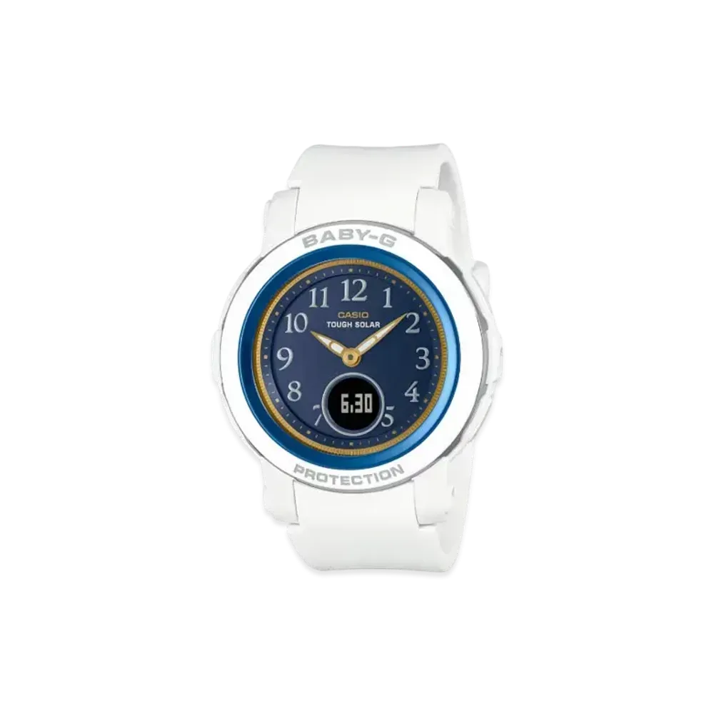 Casio BGA-290 Series Casio Watch 50th Anniversary Model "Blue/Gold/White" BGA-S290SS-2AJR
