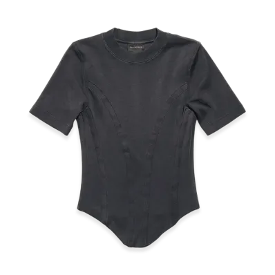 BALENCIAGA Women's Corseted T-shirt "Black"