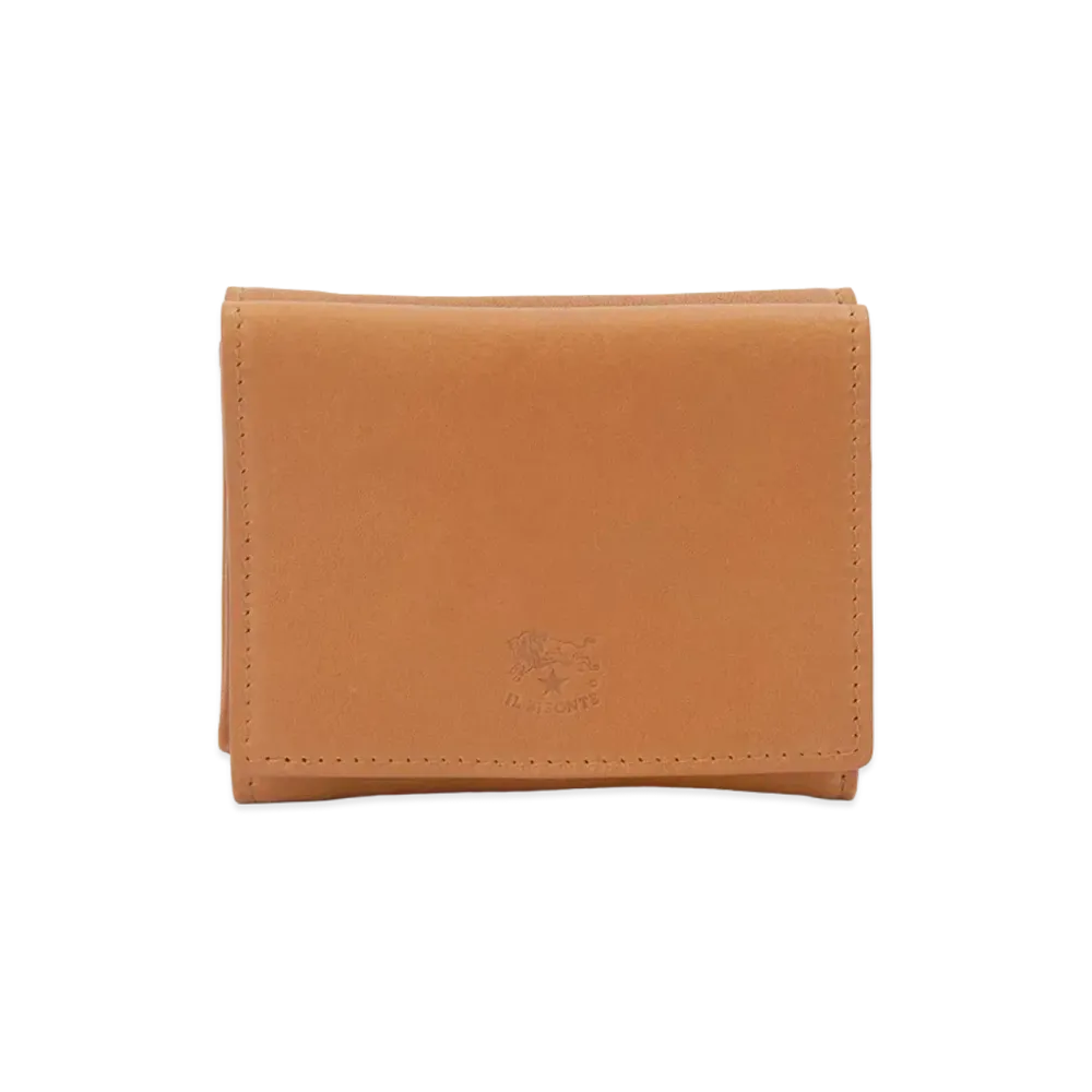 IL BISONTE Trifold Wallet "Natural Brown"