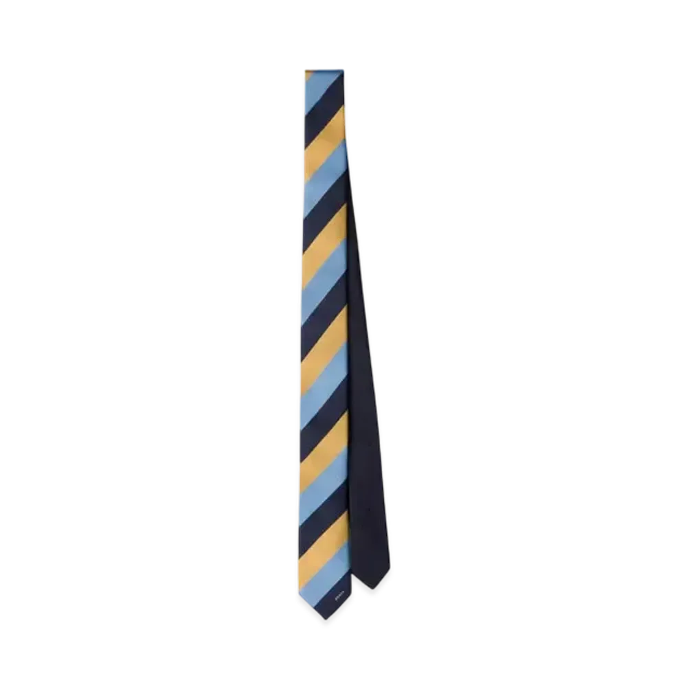 PRADA Silk Tie "Blue/Pink"