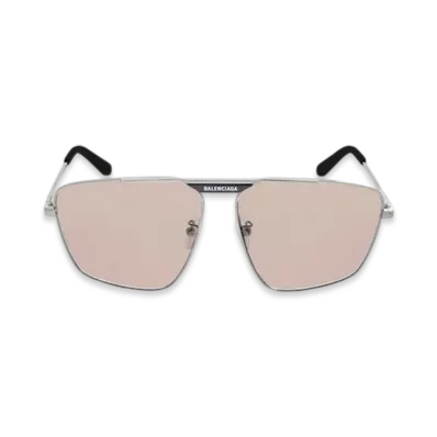 BALENCIAGA Tag 2.0 Navigator Sunglasses "Pink"