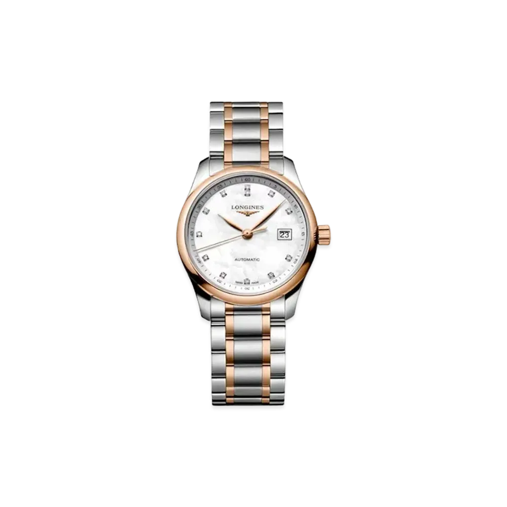 Longines Master Collection 29.00mm "White Mother-of-Pearl/Stainless Steel/Rose Gold" L2.257.5.89.7