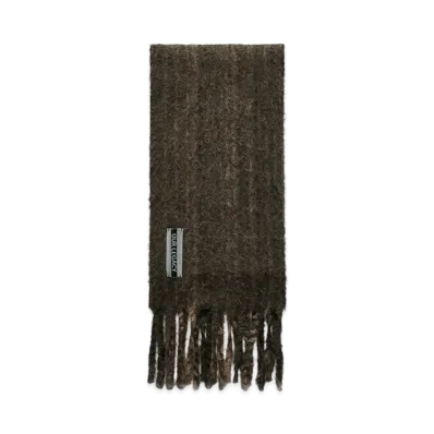 OUR LEGACY Women's Estate Scarf "Choco Pressed Wave Alpaca"