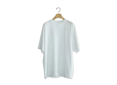 COMOLI Cotton Jersey Short Sleeve T-Shirt "White"