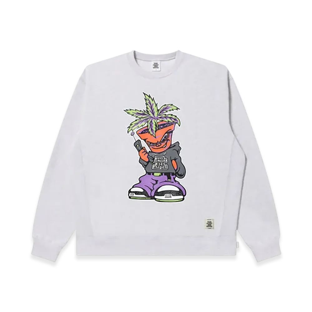 BlackEyePatch Pothead Dealer Crew Sweat "Ash"