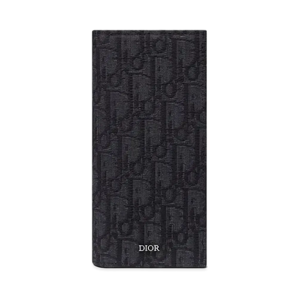 ディオール バーティカル ロングウォレット ディオール オブリーク ジャカード "ブラック" 2OBBC002YSE_H03E