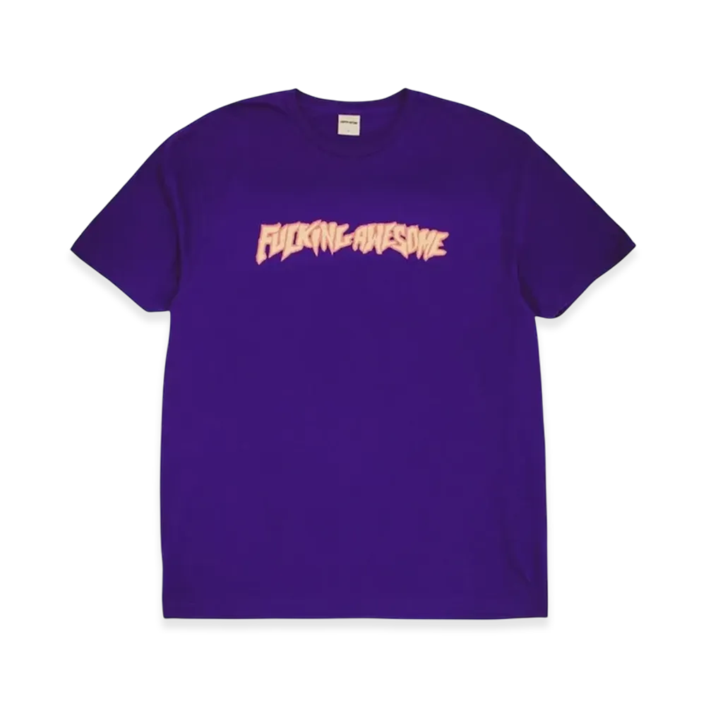 Fucking Awesome 2025 Stamp Logo Short Sleeve Tee "Purple"