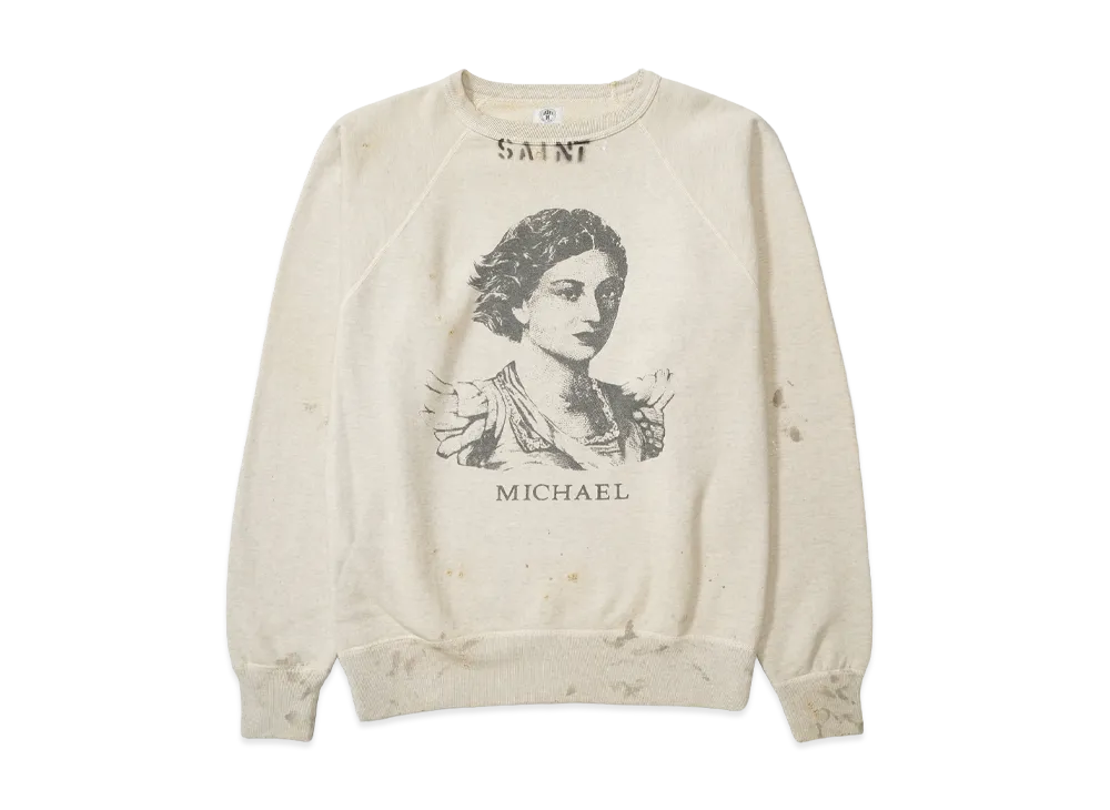 SAINT Mxxxxxx RAGLAN SWEAT MICHAEL "Grey"