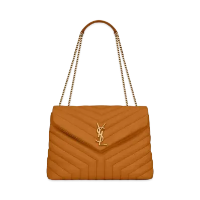 Saint Laurent Loulou Medium In Matelasse Y Leather "Cork / Cork"