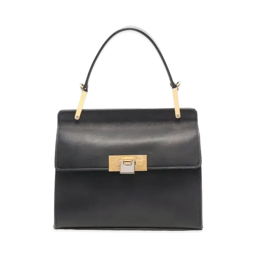 BALENCIAGA LE DIX leather 2Way Bag "Black"