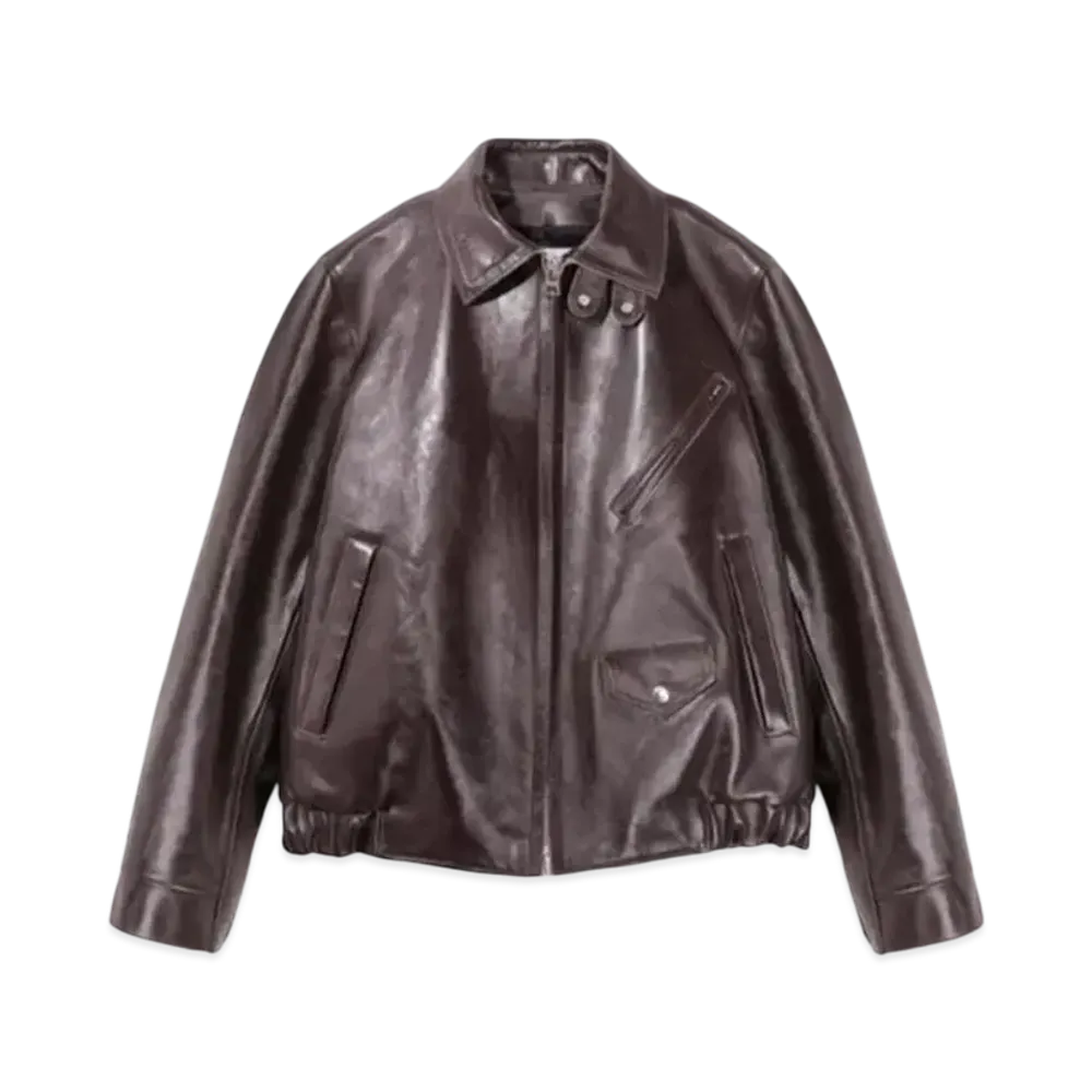 sacai Leather Jacket "Brown"