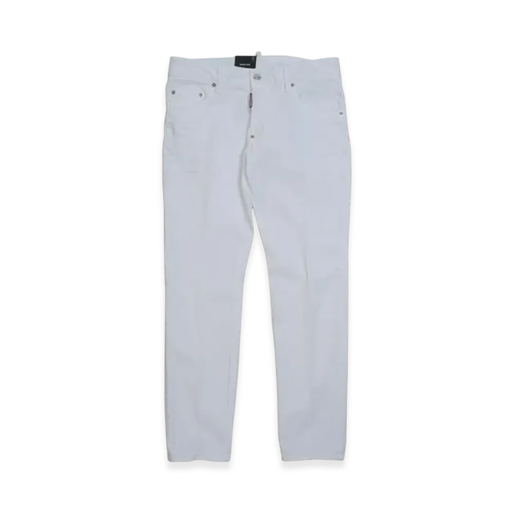 DSQUARED2 White Bull Skater Jeans "White"