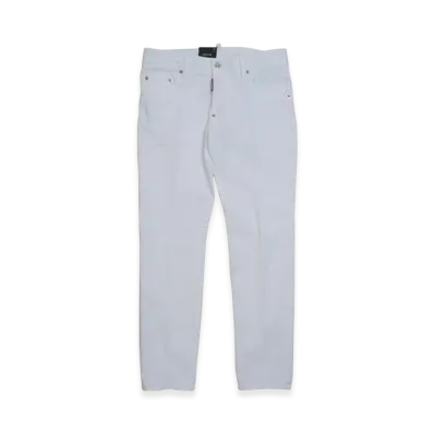 DSQUARED2 White Bull Skater Jeans "White"