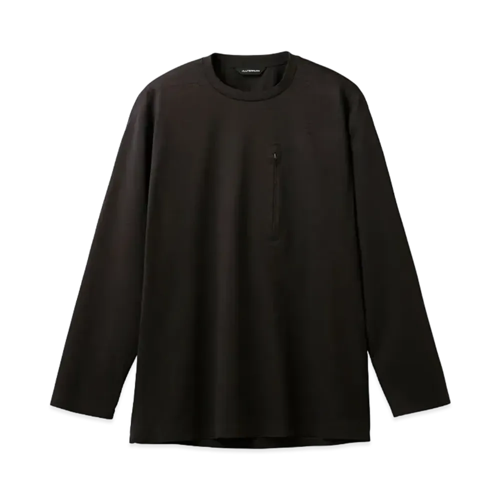 DESCENTE ALLTERRAIN L/S Crew Neck Tee "Black"