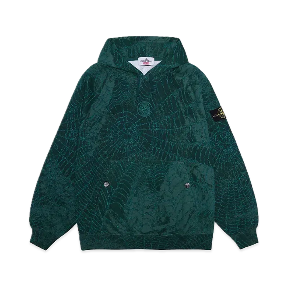 Supreme x Stone Island Hooded Sweatshirt "Dark Green"