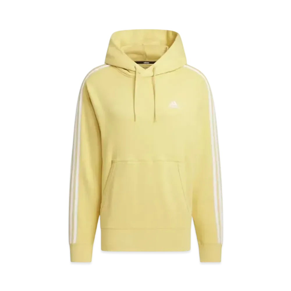 adidas Essentials Plus Loose Fit Three Stripes French Terry Pullover Parka "Oat"