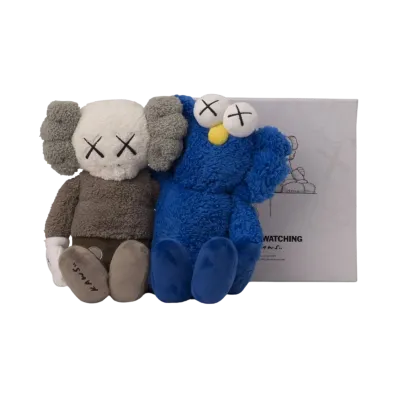 KAWS Seeing/Watching Plush "Grey/Blue"