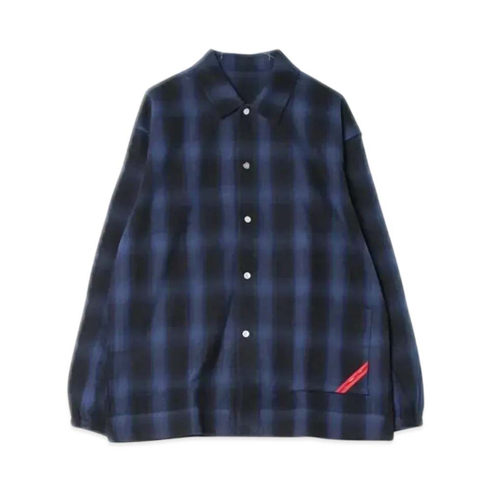 PHINGERIN Night Shirt Hombre Plaid "Navy" PD-242-FST-011