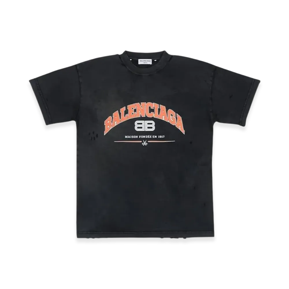 BALENCIAGA Women's Maison BALENCIAGA T-Shirt Medium Fit "Black"