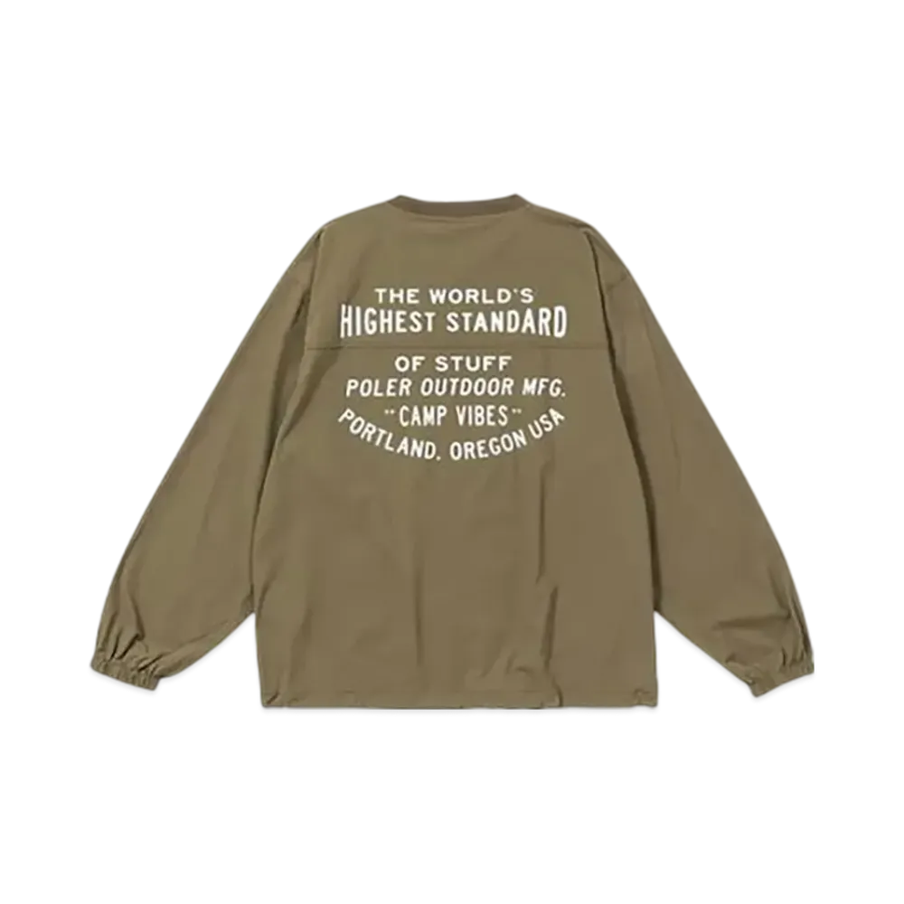 POLeR LS Tee Crew Neck Nylon "Olive"