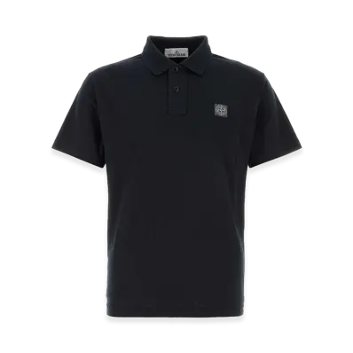 Stone Island Cotton Polo Shirt "Midnight Blue"