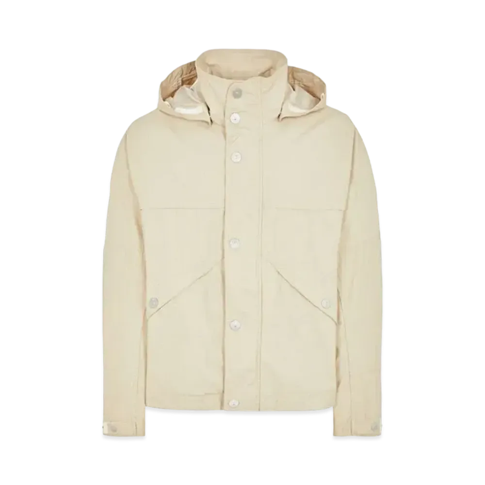 Stone Island 418X1 Stone Island Marina_Raw Plated Linen "Ivory"