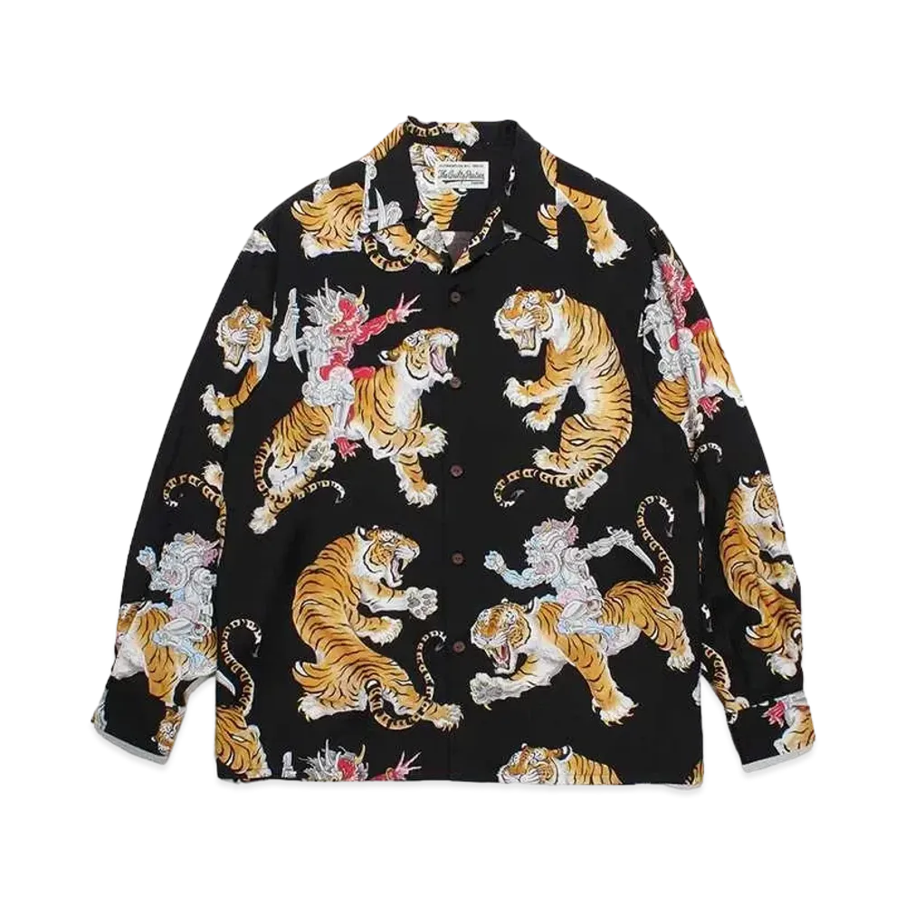 WACKO MARIA Tim Lehi / Hawaiian Shirt "Black"