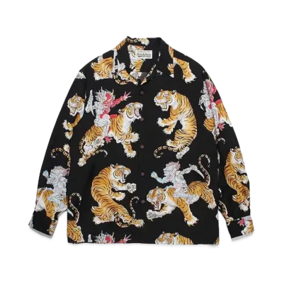 WACKO MARIA Tim Lehi / Hawaiian Shirt "Black"