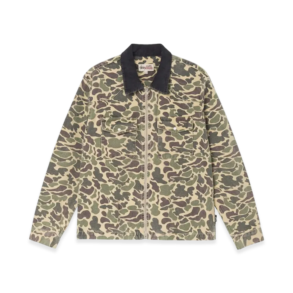 Stussy Washed Canvas Work Shirt "Camo"