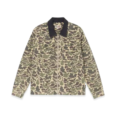Stussy Washed Canvas Work Shirt "Camo"