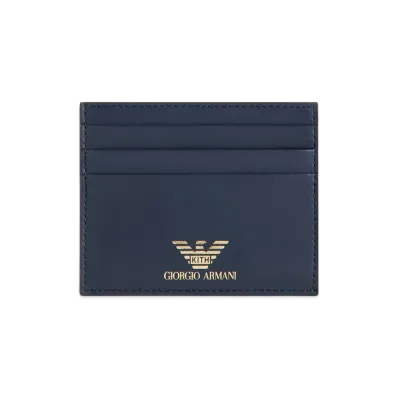 Kith x Giorgio Armani Leather Card Holder "Nocturnal"