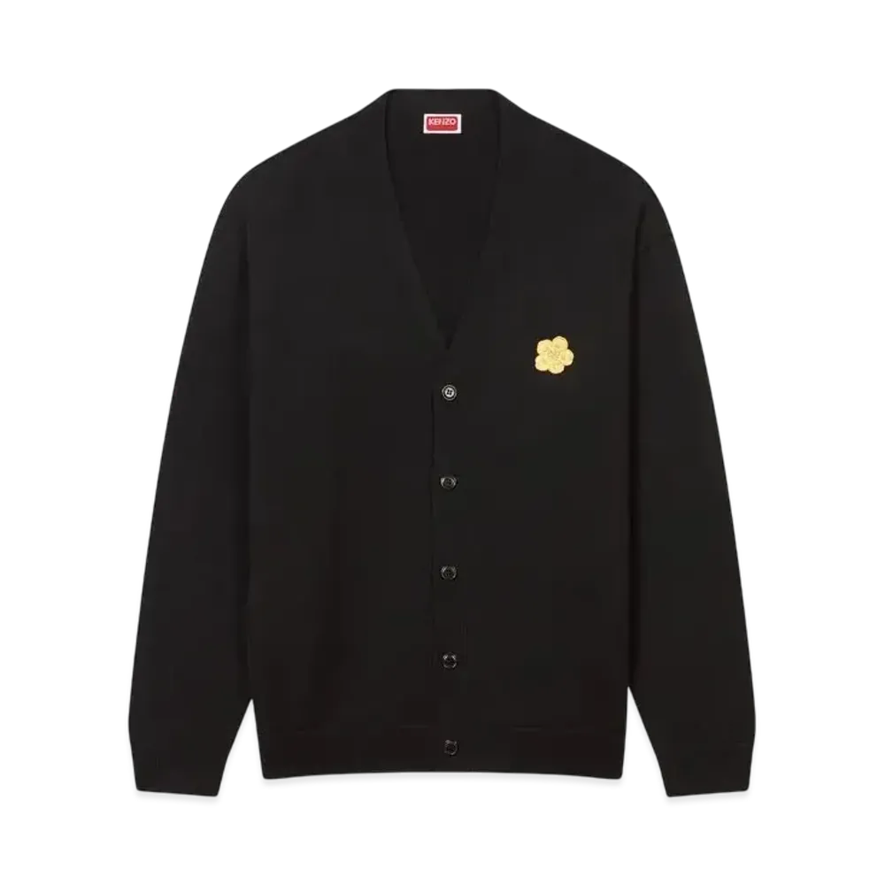 KENZO 'Lunar New Year' Merino Wool Cardigan "Black"